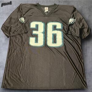 Philadelphia Eagles Jersey Mens 2XL Black NFL Football Brian Westbrook 36